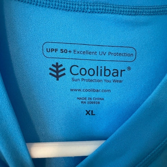 Set of 2 Coolibar UPF 50+ Blue UV Protection Shirts size XL pink and blue - Picture 2 of 8